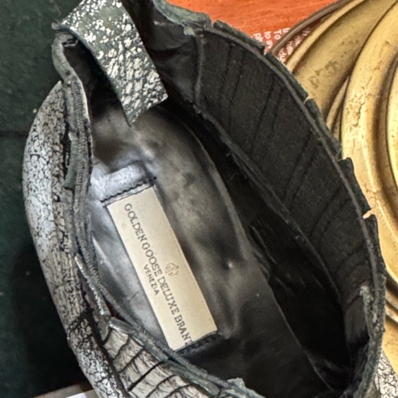 Golden Goose Black and White Ankle Boots - Picture 4 of 7